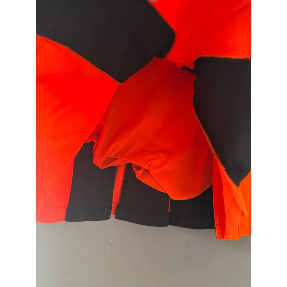 Vintage‎ 70s Pepster Hall Orange Black Cheerleader Sweater Pleated Skirt Set WLS